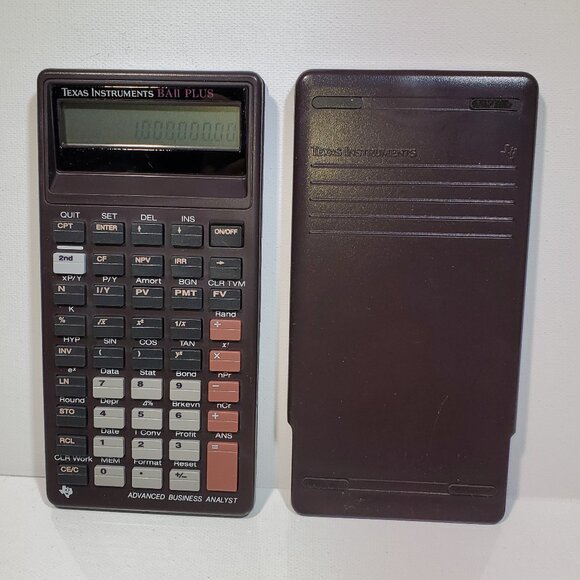 TEXAS INSTRUMENTS BAII PLUS ADVANCED BUSINESS ANALYST CALCULATOR - Picture 2 of 2